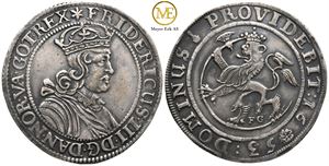 Speciedaler 1653 Frederik III. NMD.75. Kv.1+