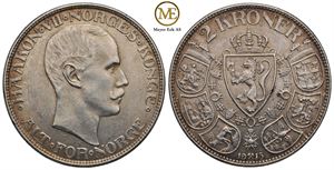 2 kroner 1915 Haakon VII. Kv.0/01