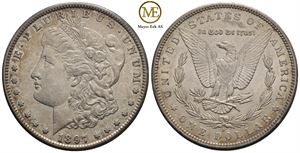 Morgan dollar 1897. Kv.01