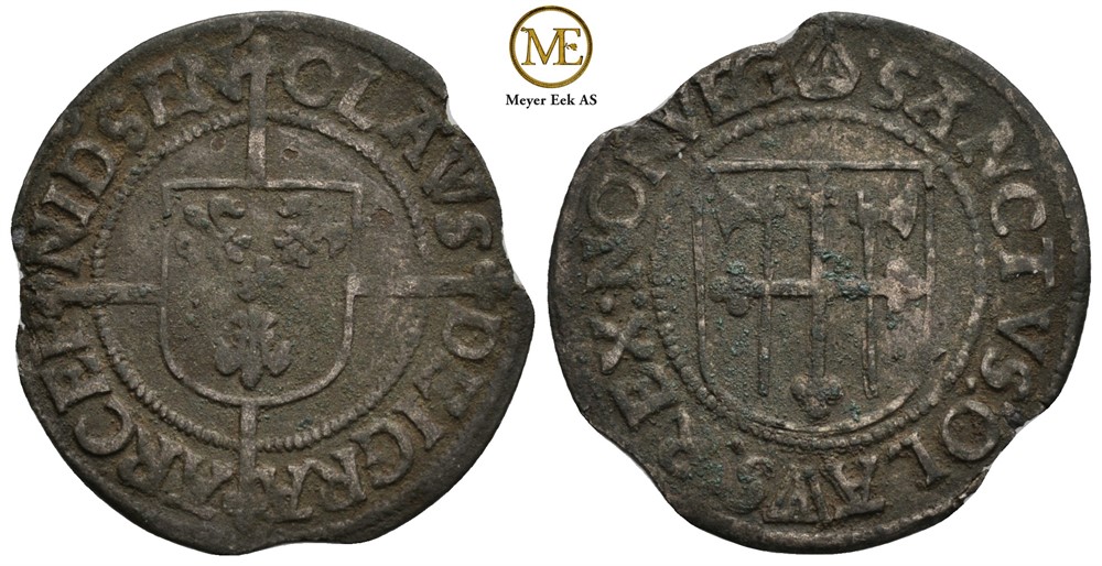 Skilling Olav Engelbrektson 1523-1537. Nidaros. NMD.2. Kv.1+