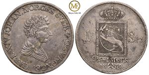 Speciedaler 1830 Carl XIV Johan. Kv.1+