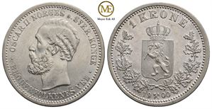 1 krone 1900 Oscar II. Kv.0/01