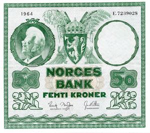 50 kroner 1964 E