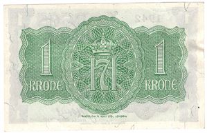 1 krone 1942 A.208512.  Kv.01