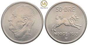 50 øre 1965 Olav V. Kv.0