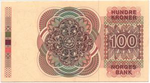 100 kroner 1977 QB erstatningsseddel. Kv.0/01