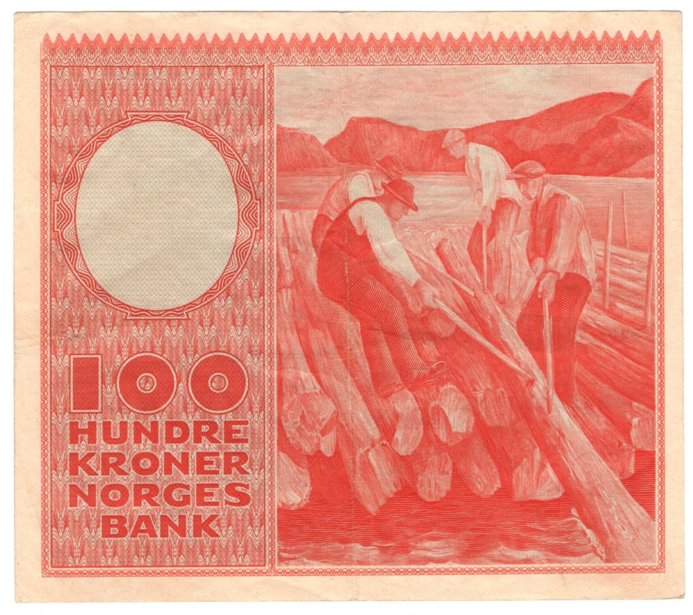 100 kroner 1953 C.5088629. Kv.1/1+