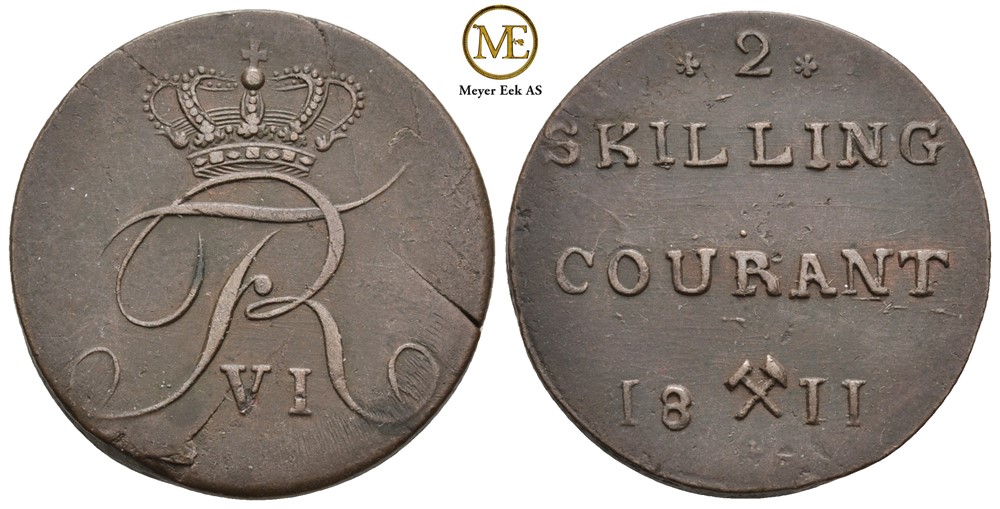 2 skilling 1811 Frederik VI. Kv.01