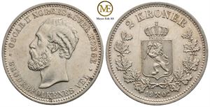 2 kroner 1902 Oscar II. Kv.0/01