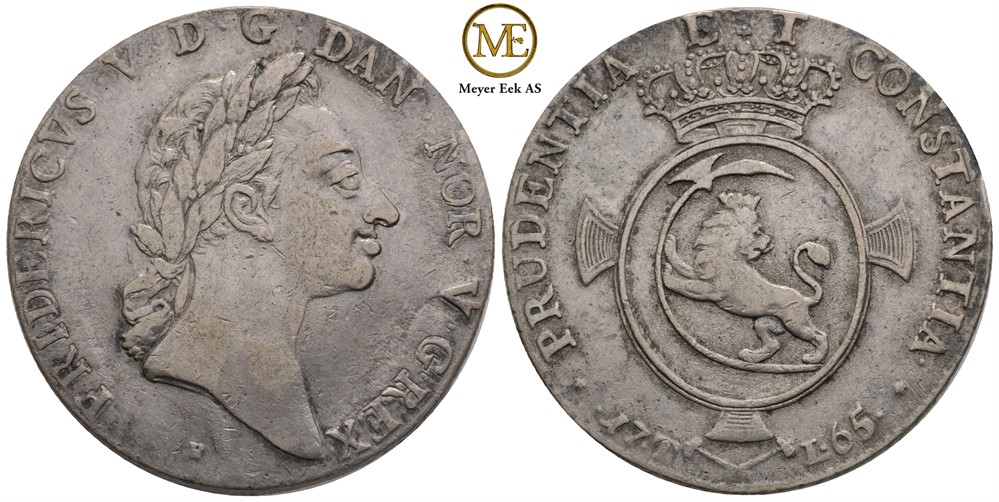 Speciedaler 1765 Frederik V. Kv.1+