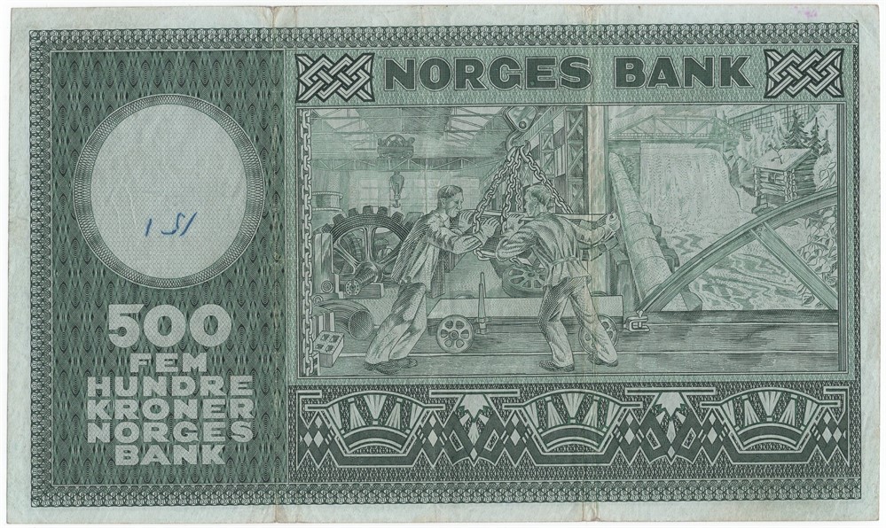 500 kroner 1961 A.1449714. Kv.1