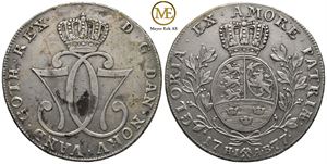 Speciedaler 1777 Christian VII. Kv.1+