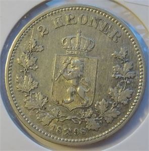 2 kroner 1898 Kv.1/1+