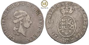 1/3 speciedaler 1799 Christian VII. Kv.1/1+