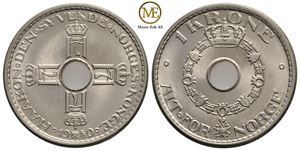 1 krone 1950 Haakon VII. Kv.0