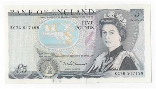 Storbritannia 5 pounds u/år (19801987) kv. 0/01