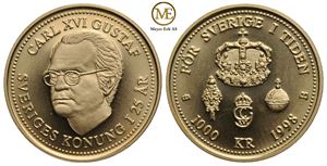 1000 kroner 1998 Carl XVI Gustaf. Kv.0