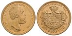 20 kroner 1884 Oscar II. Kv.0/01