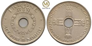 1 krone 1926 Haakon VII. Kv.0
