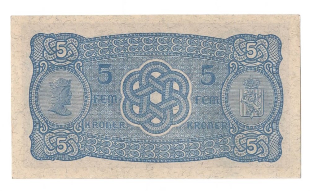Norge 5 kroner 1943 V kv. 0