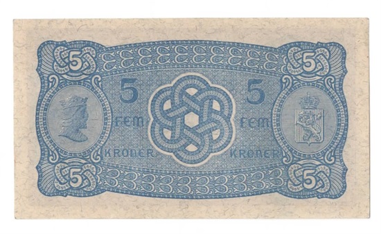 Norge 5 kroner 1943 V kv. 0