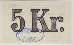 5 kroner 1970 serie P. SNSK. Kv.0/01