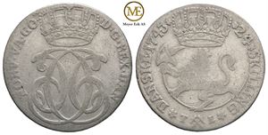 24 skilling 1743 Christian VI. Kv.1