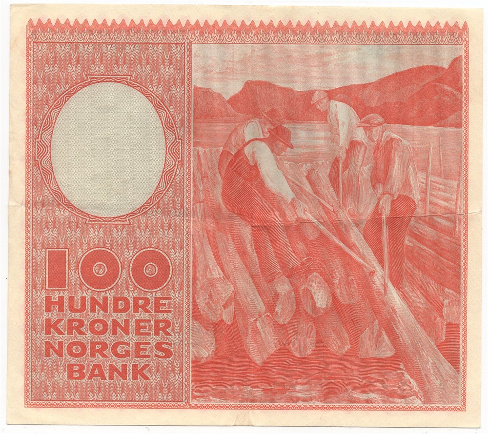 100 kroner 1958 F.9832231. Kv.1+