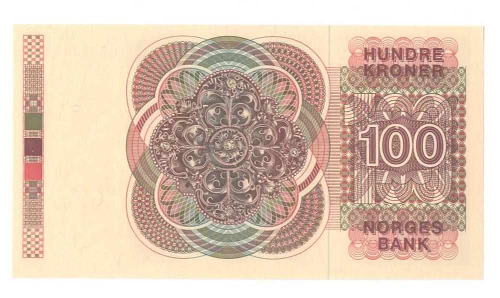 Norge 100 kroner 1977 QE kv. 0
