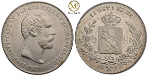 1/2 speciedaler 1862 Carl XV. Kv.0