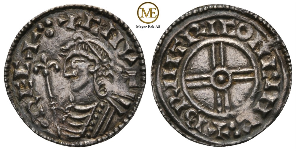 Penning Knut den mektige (1016-1035) England. Kv.01