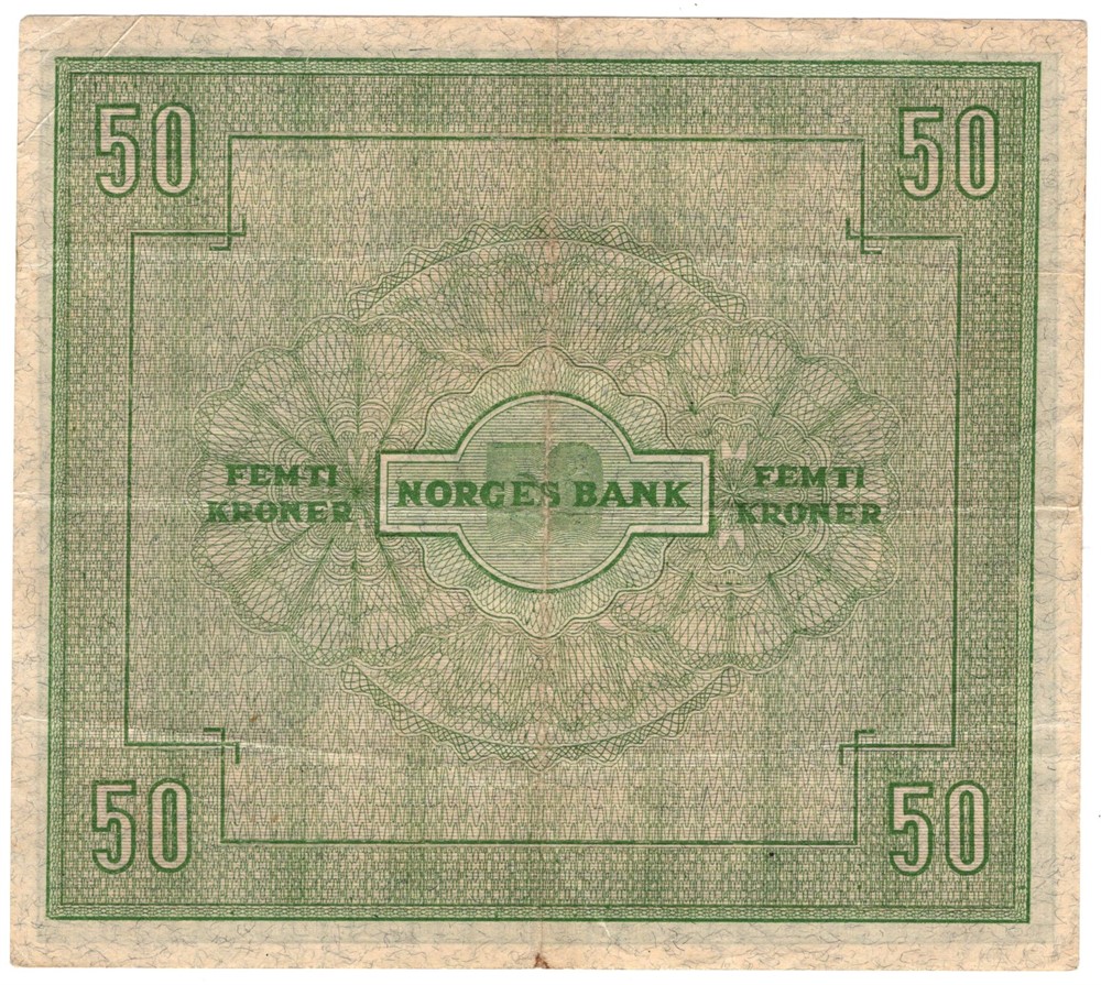 50 kroner 1945 A.0572268. Kv.1