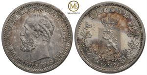 1 krone 1900 Oscar II. Kv.0
