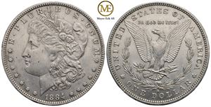 Morgan dollar 1884. Kv.01