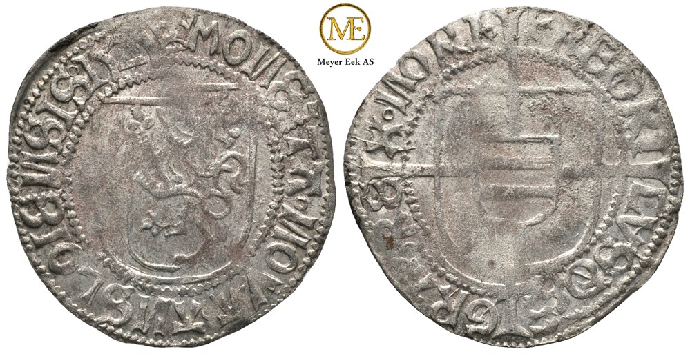 Skilling 1525 Frederik I (1524-1533) Kv.01