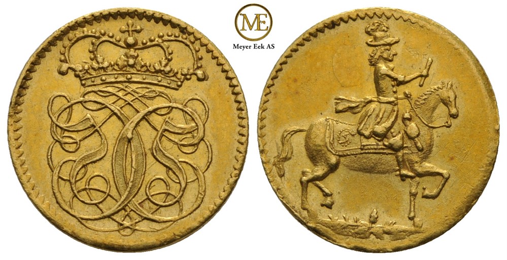 Dukat Christian V u/år (1675) Kv.01