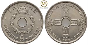 1 krone 1925 Haakon VII. Kv.0