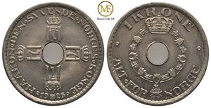 1 krone 1925 Haakon VII. Kv.0/01