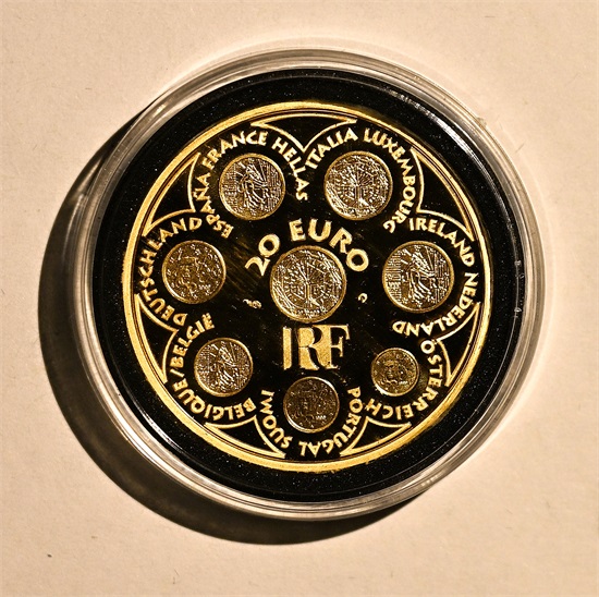 Frankrike 20 euro 2002 kv. Proof