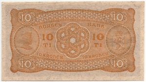 10 kroner 1934 T.8287465. Kv.0/01