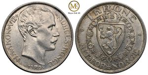 1 krone 1908 p/p Haakon VII. Kv.0/01