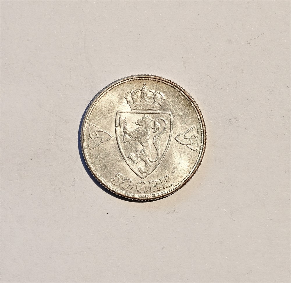 Norge 50 øre 1916 kv. 01