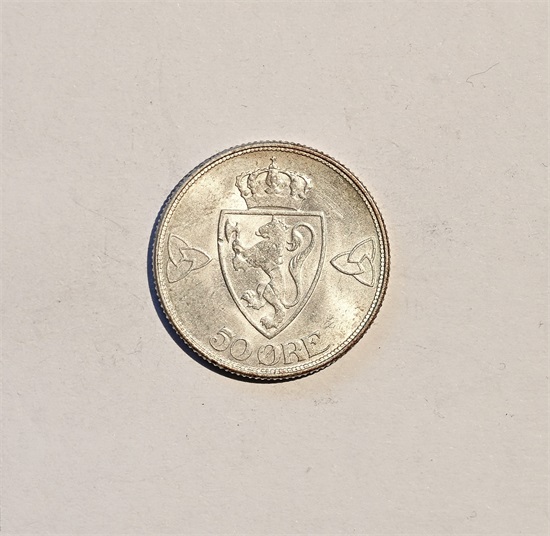 Norge 50 øre 1916 kv. 01