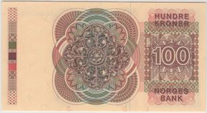 100 kroner 1977 HG. Erstatningsseddel. 66 EPQ. Kv.0