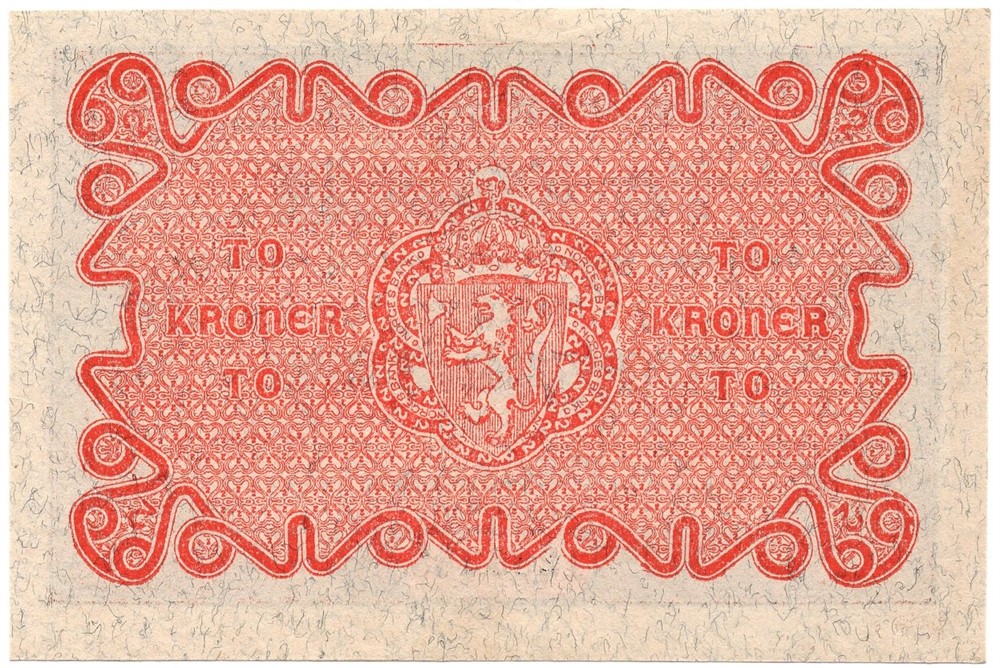 To kroner 1922 No.1288258. Kv.0/01