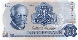 10 kroner 1978 HY erstatning