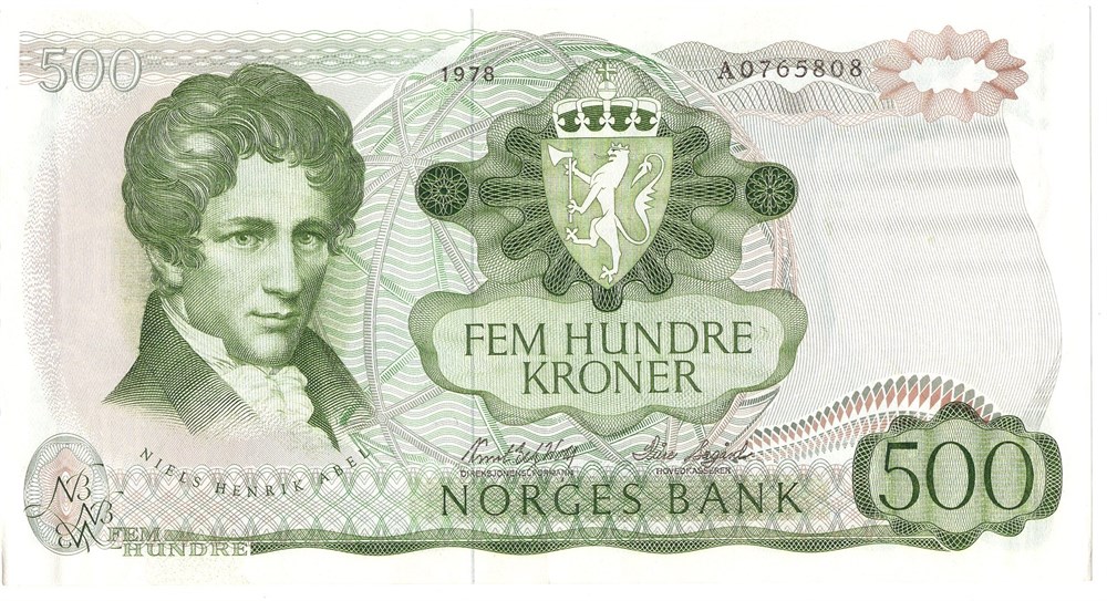 500 kroner 1978 A.0765808. Kv.1+