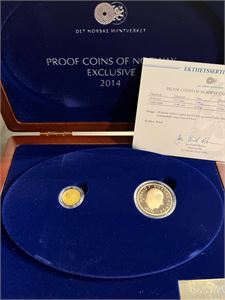 Proof Coins of Norway 2014. Proof