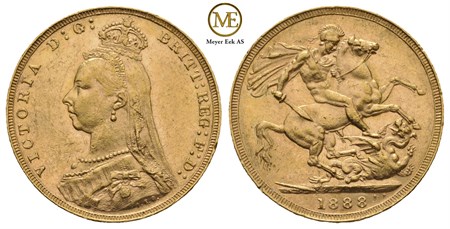 Sovereign 1888 Victoria. Kv.01