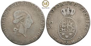 1/3 Speciedaler 1801 Christian VII. Kv.1